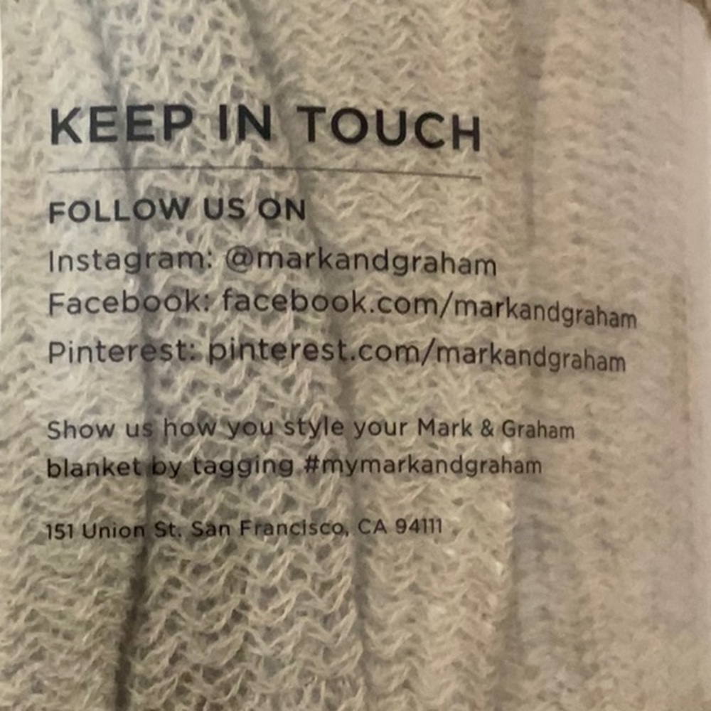 Mark & Graham Colorblock Throw - Picture 3 of 4